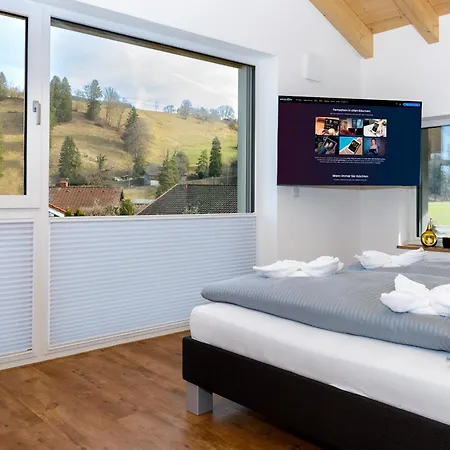 Appartement Berg Fux - Neubau Mit 2 Schlafzimmern, Balkon, Panorama Bergblick, Allergikerfreundlich Sonthofen